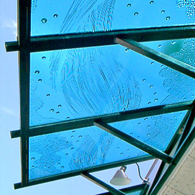 glass awning