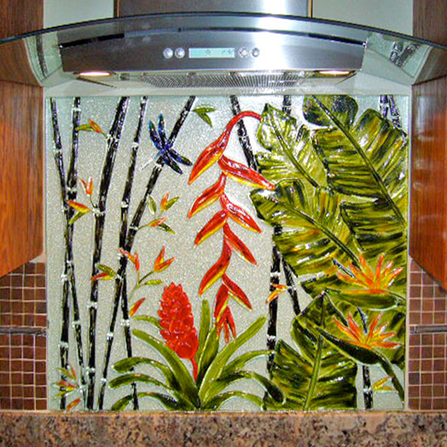 kitchen glass backsplash