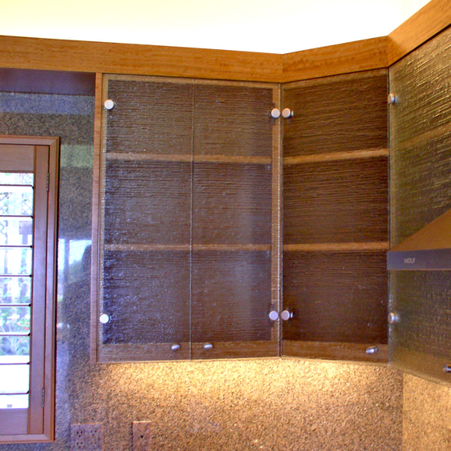 glass kitchen cabinets