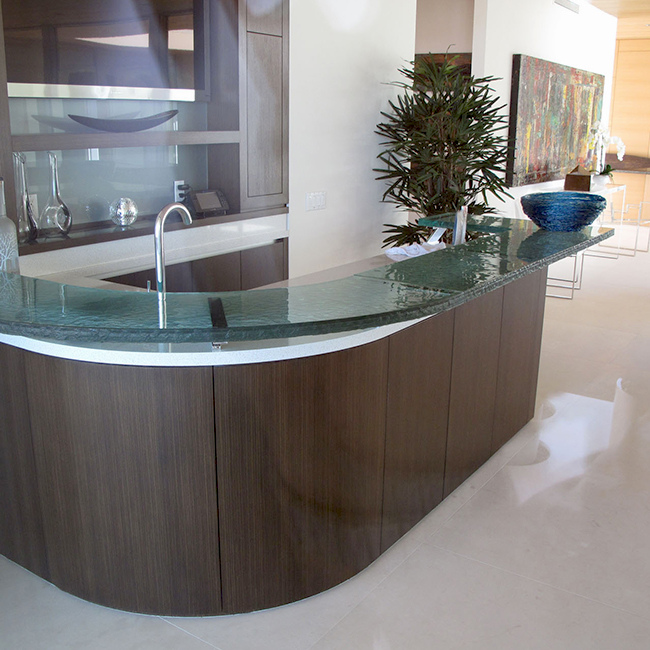 glass bartop
