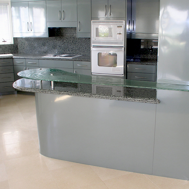 glass countertop