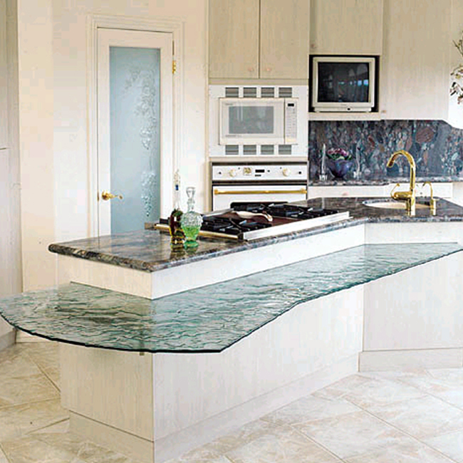 glass countertop