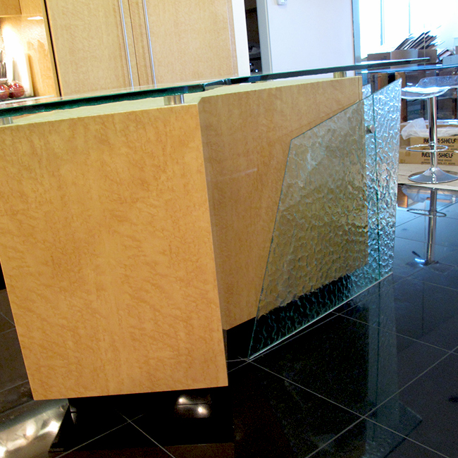 glass countertop