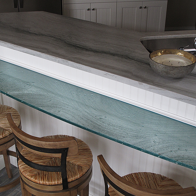 glass counter