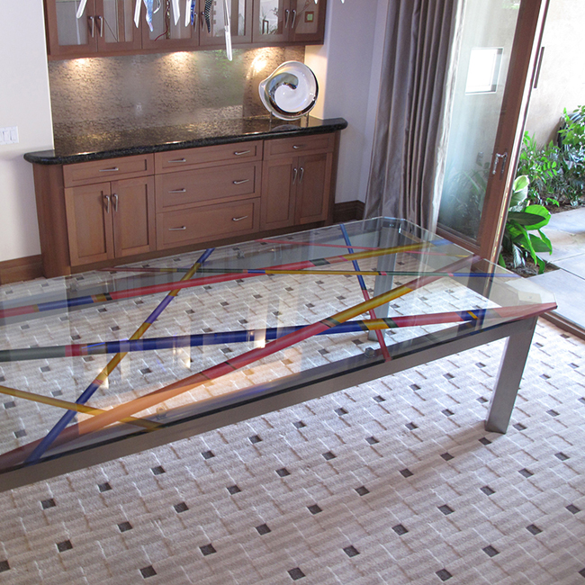 glass table