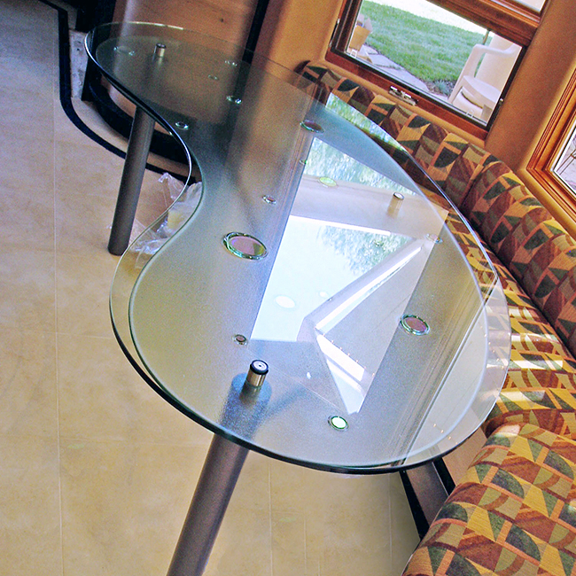glass table