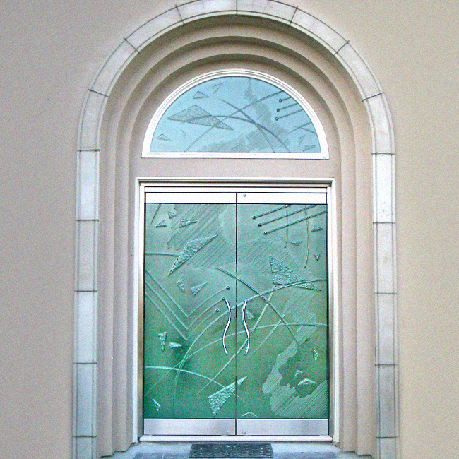 glass door