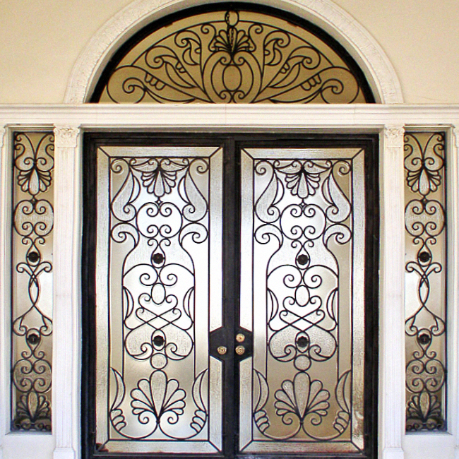 glass door