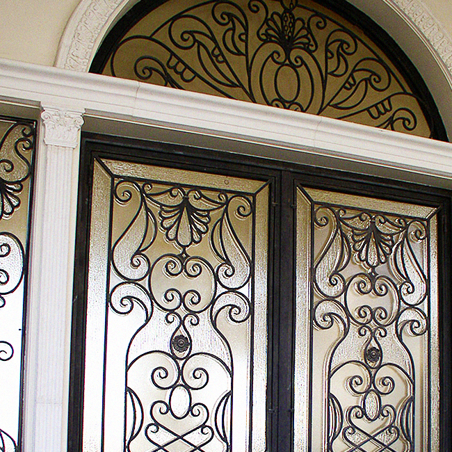 glass door