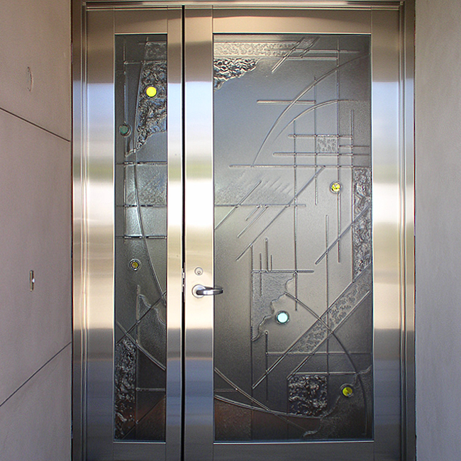 glass door