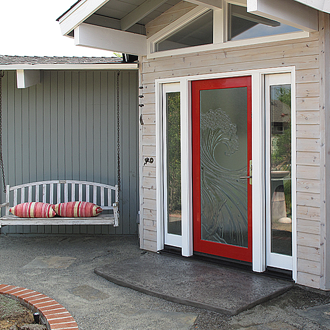 glass door