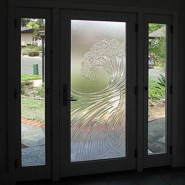 glass door