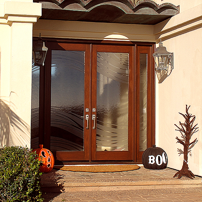glass door
