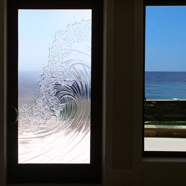 glass door
