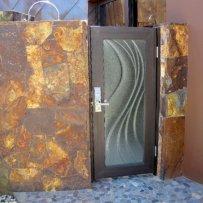 glass door