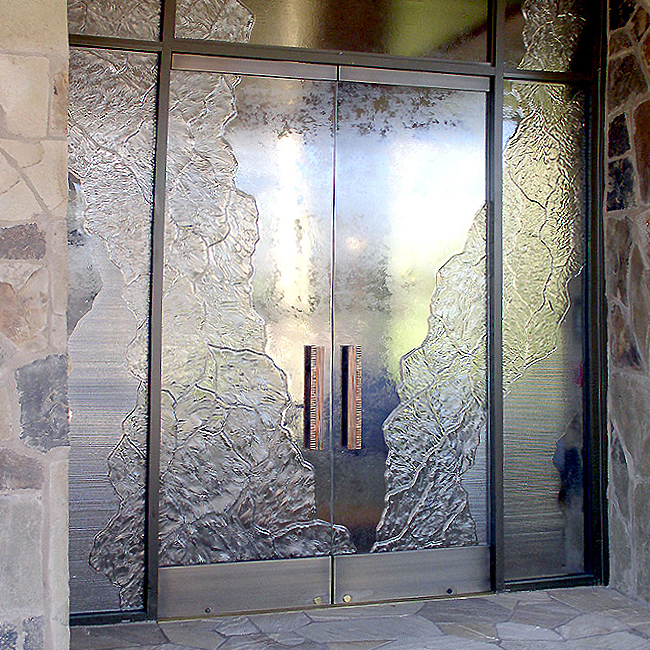 glass door