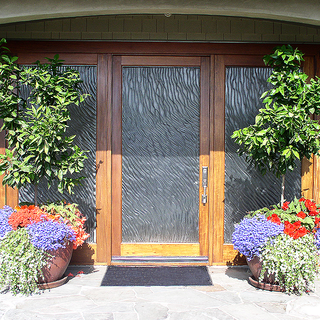 glass door