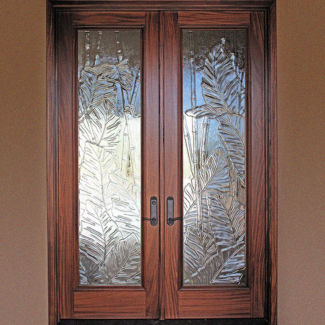 glass door