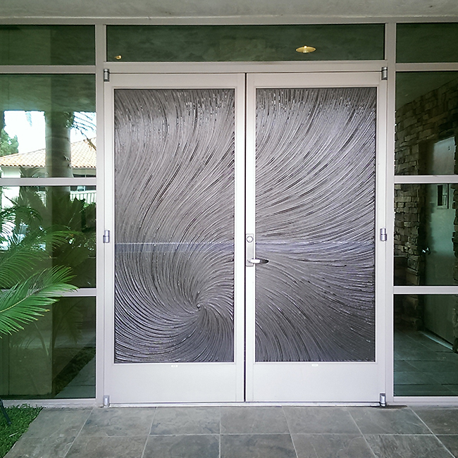 glass door