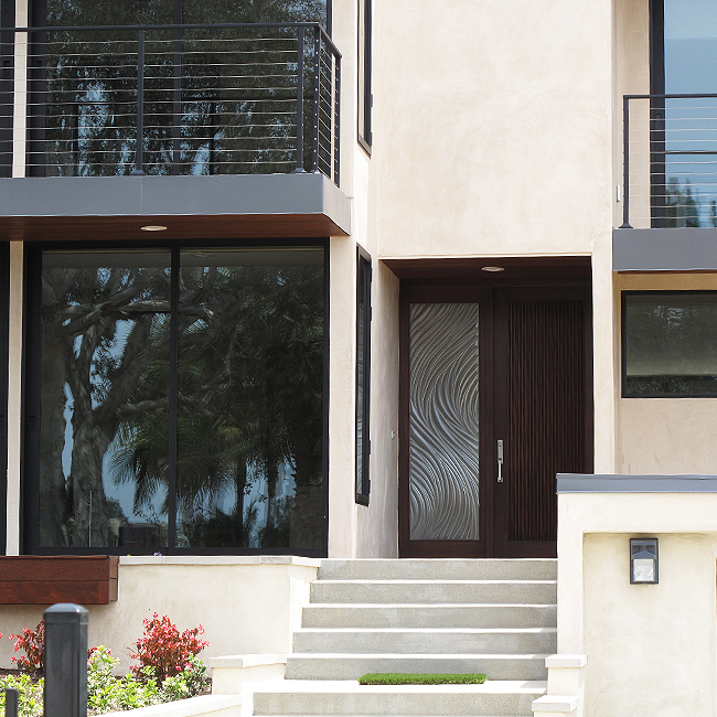 glass door