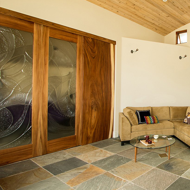 glass door
