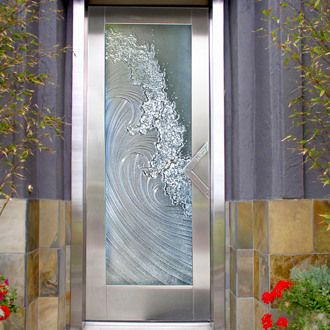 glass door