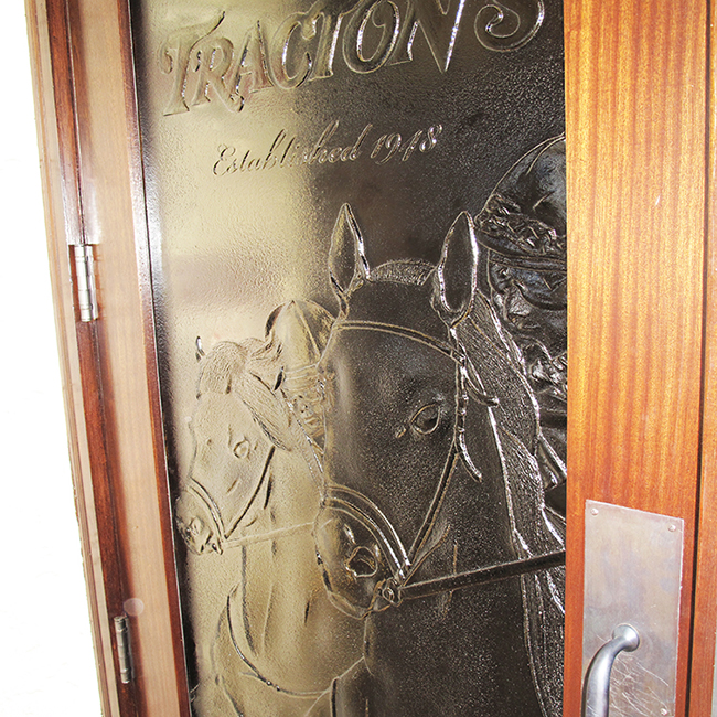 glass door