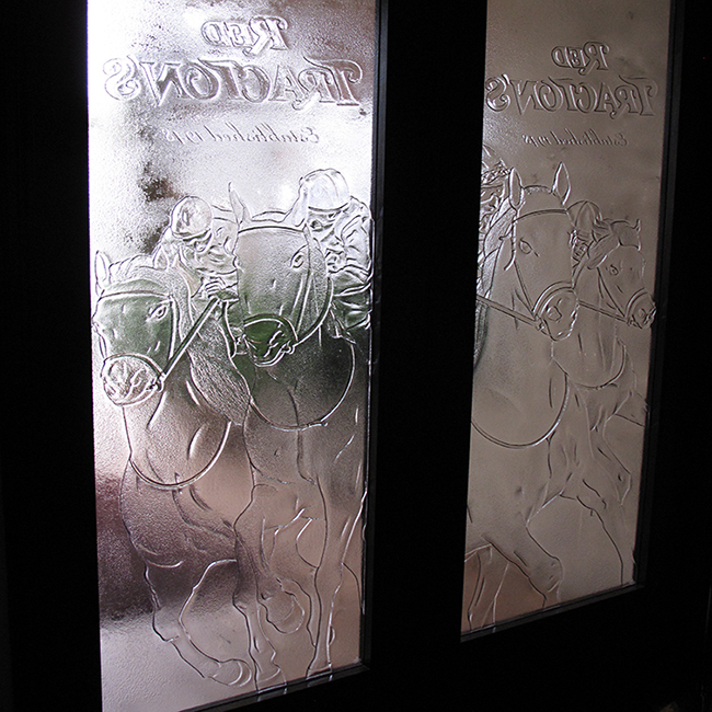 glass door
