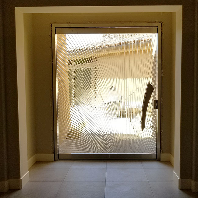 glass door