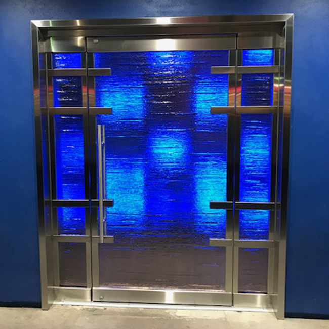 glass door