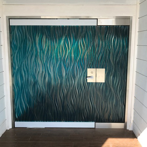 glass door