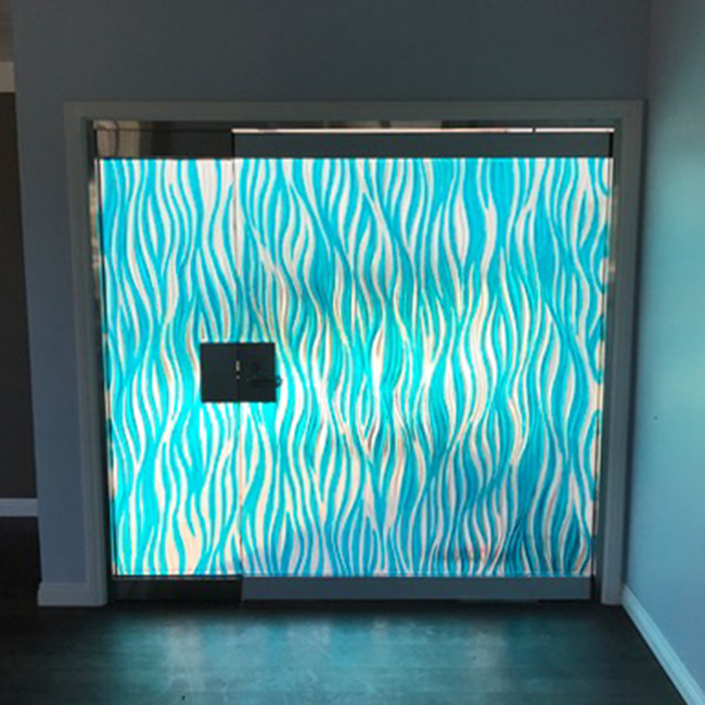 glass door