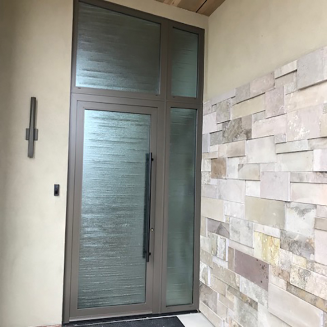 glass door