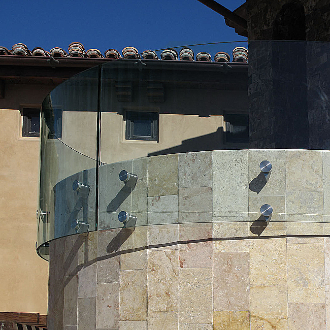 glass stairs, glass flooring