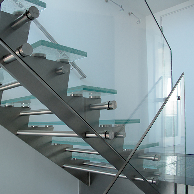 glass stairs, glass flooring