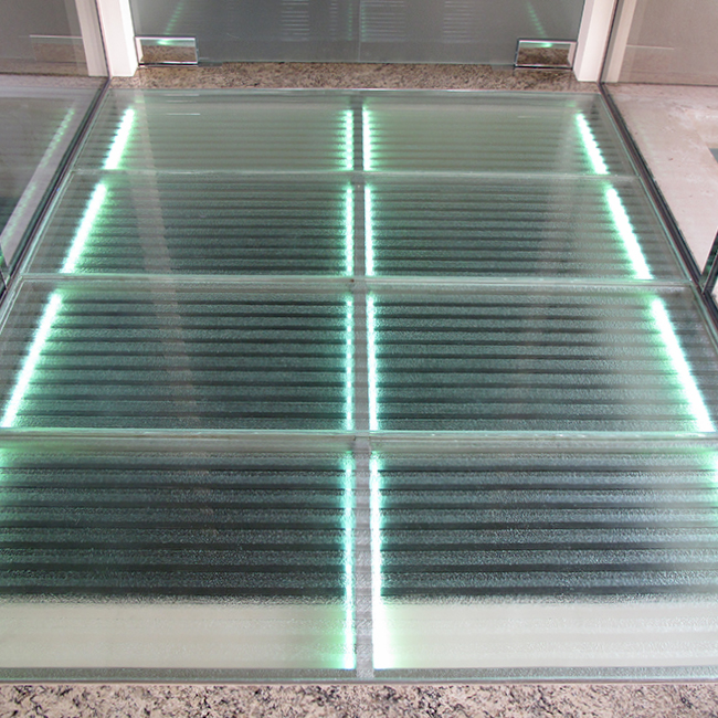 glass stairs, glass flooring