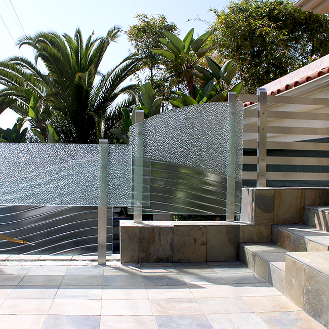 glass guardrail