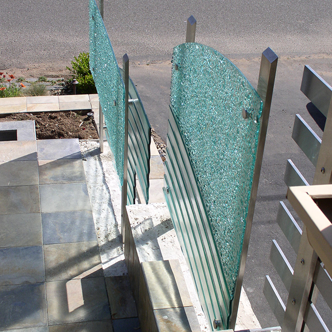 glass guardrail