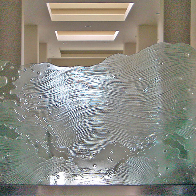 glass guardrail
