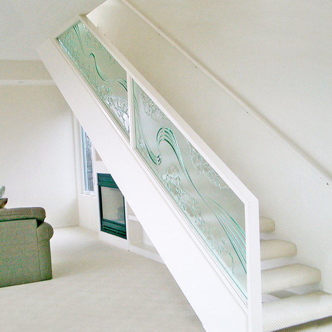 glass guardrail