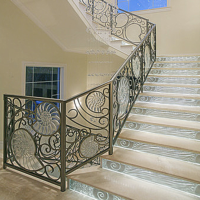 glass stairs, glass flooring