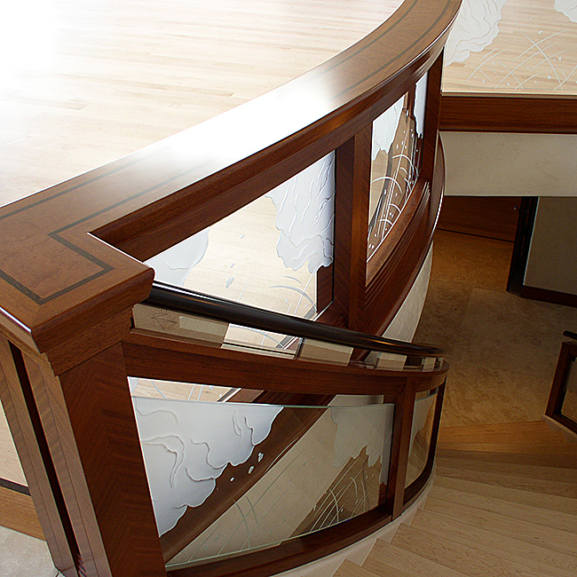 glass stairs, glass flooring