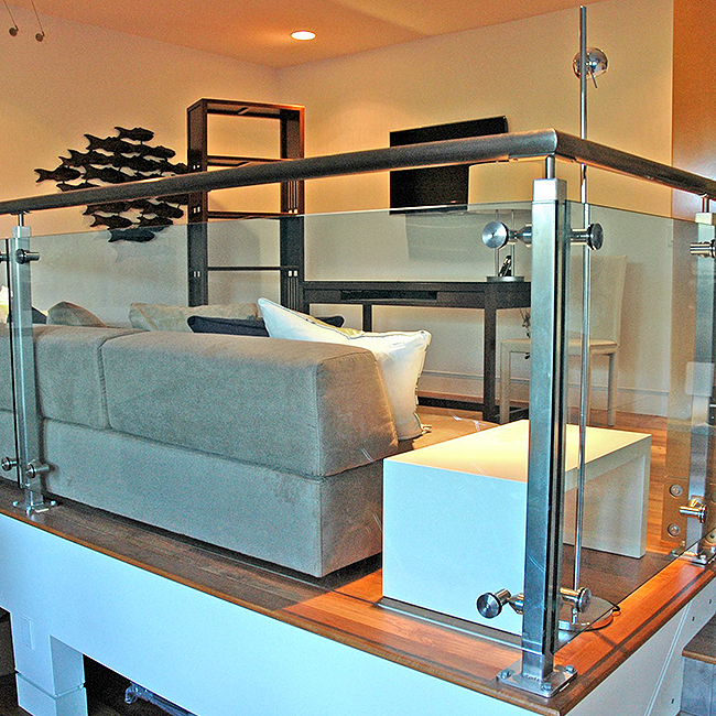 glass stairs, glass flooring