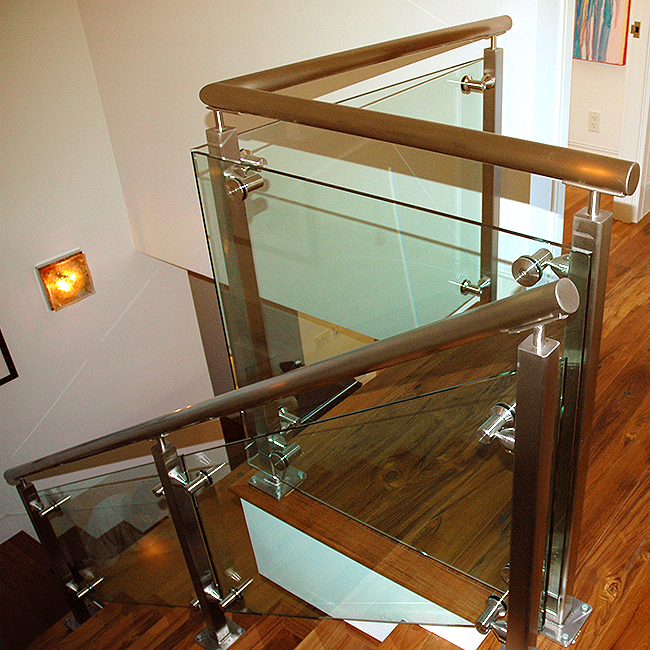 glass stairs, glass flooring